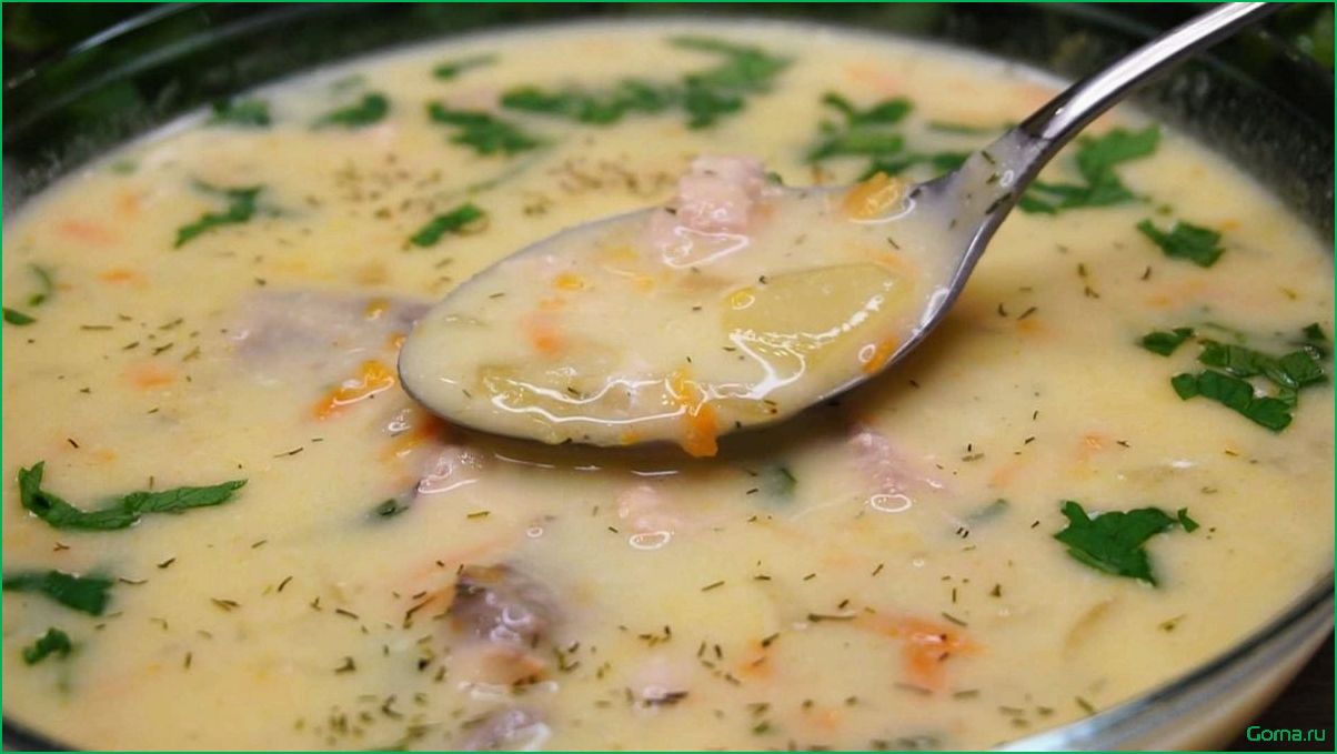 Рецепт рыбного супа с сырками