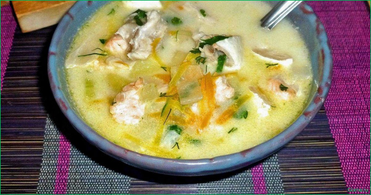 Рецепт рыбного супа с сырками