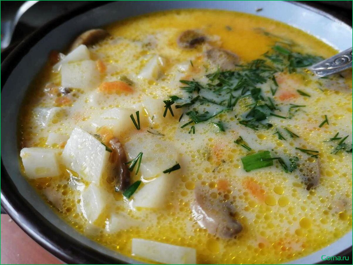 Рецепт рыбного супа с сырками