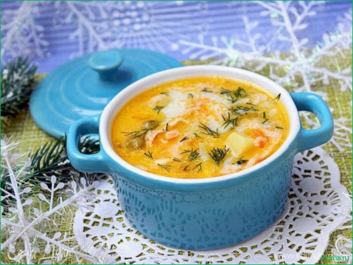 Рецепт рыбного супа с сырками