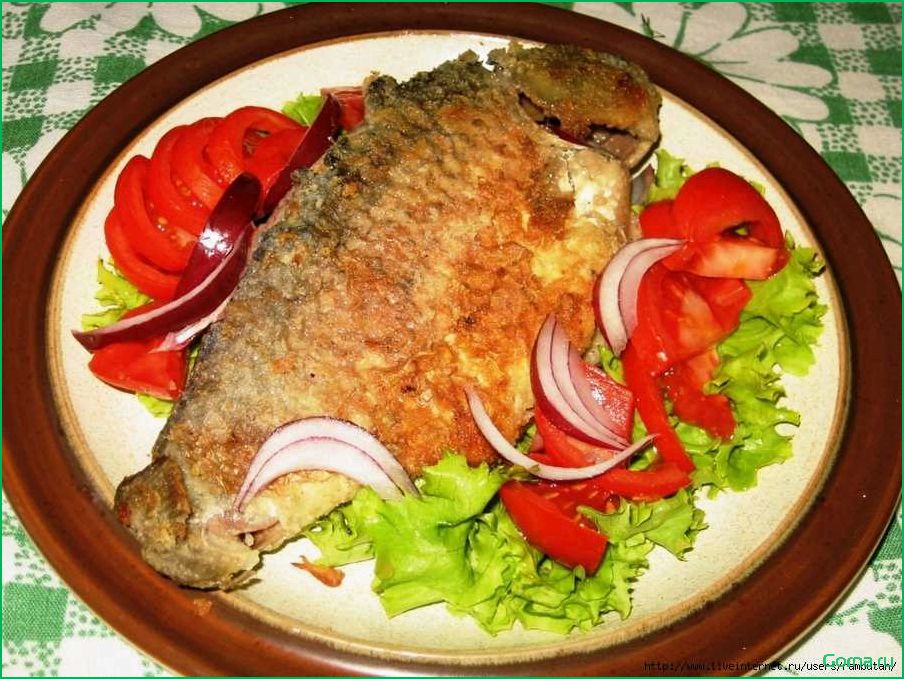 Блюда рыбы карася