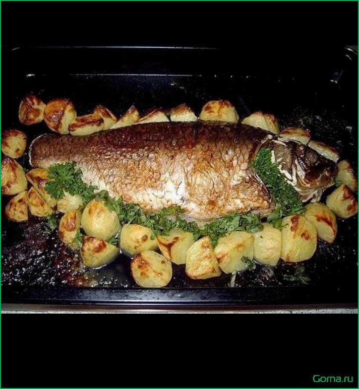 Блюда рыбы карася