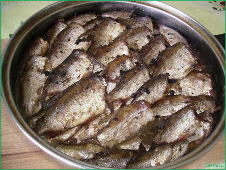 Блюда рыбы карася