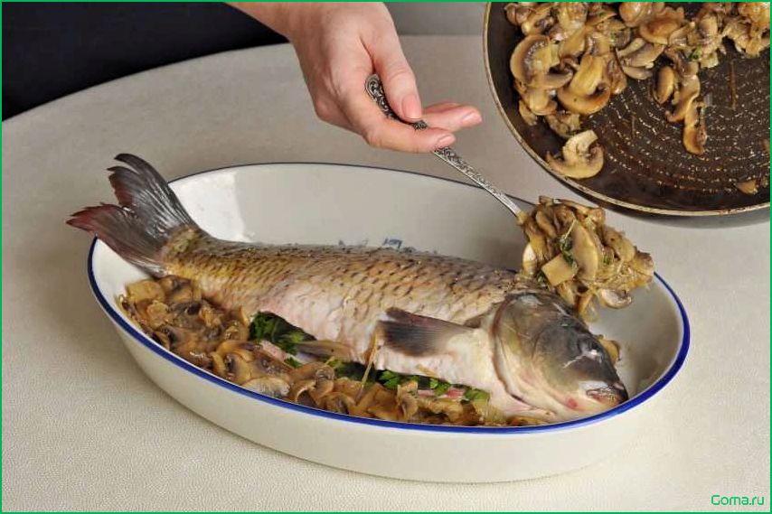 Блюда с рыбой и грибами