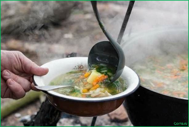 (рыбный, природе) Рыбный суп на природе