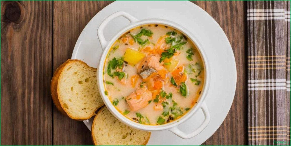 Вкусный рецепт рыбного супа с бататом для здорового питания