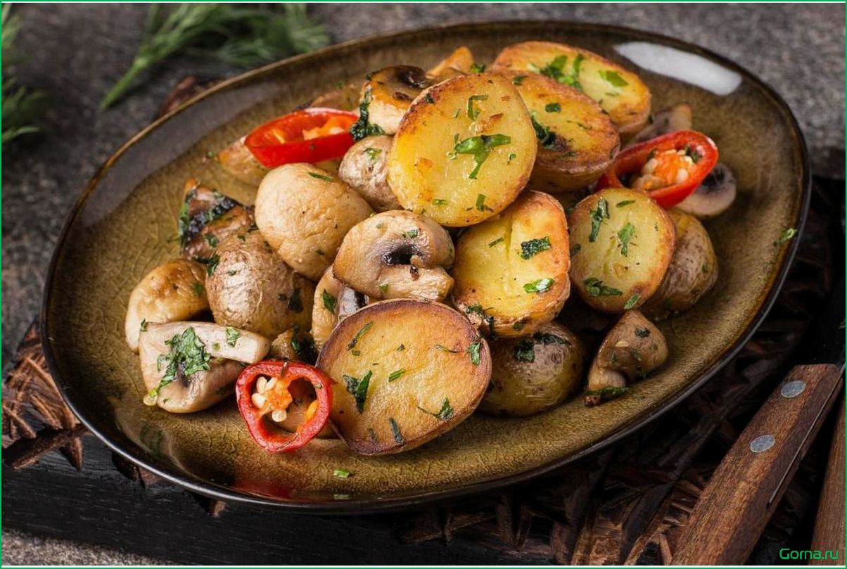 Рецепт блюда рыба с шампиньонами