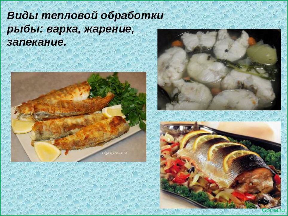 Типы блюд из рыбы
