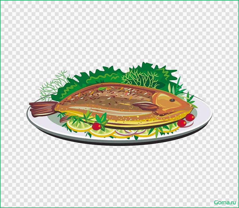 (кулинарные, идеи, векторные, изображения, рыбой) Кулинарные идеи: векторные изображения с рыбой на блюде