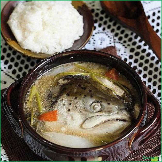 (рыбный, сибаса) Рыбный суп из сибаса