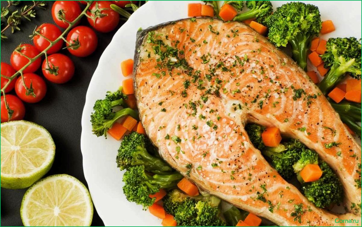 Сочетание овощей и рыбы во вкусных блюдах