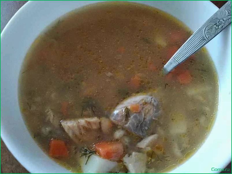 Рыбный суп с перловкой