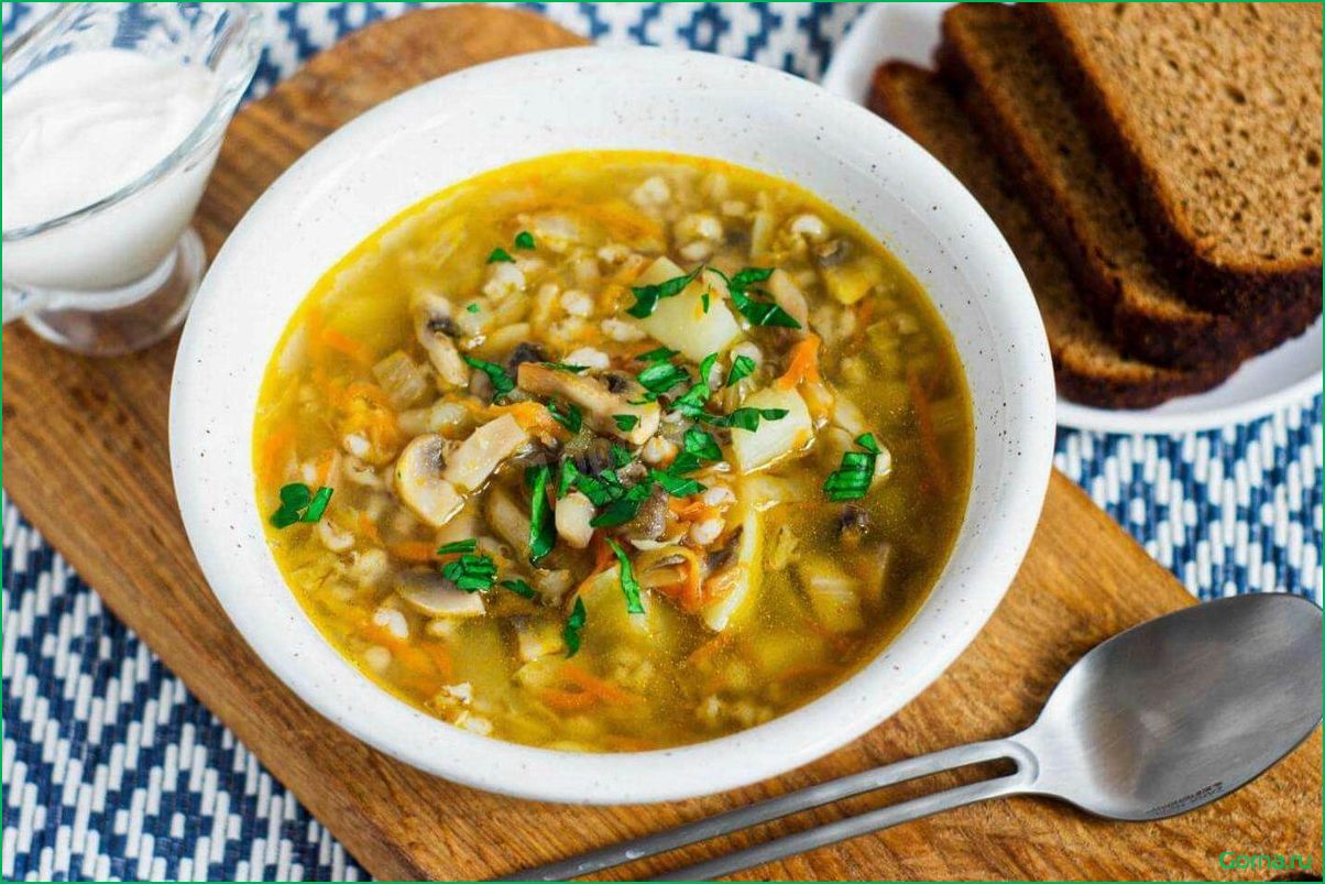 Рыбный суп с перловкой