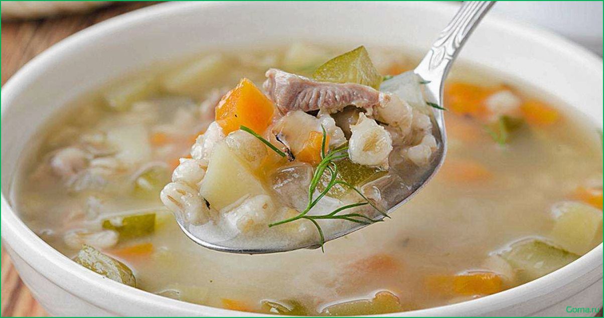 Рыбный суп с перловкой