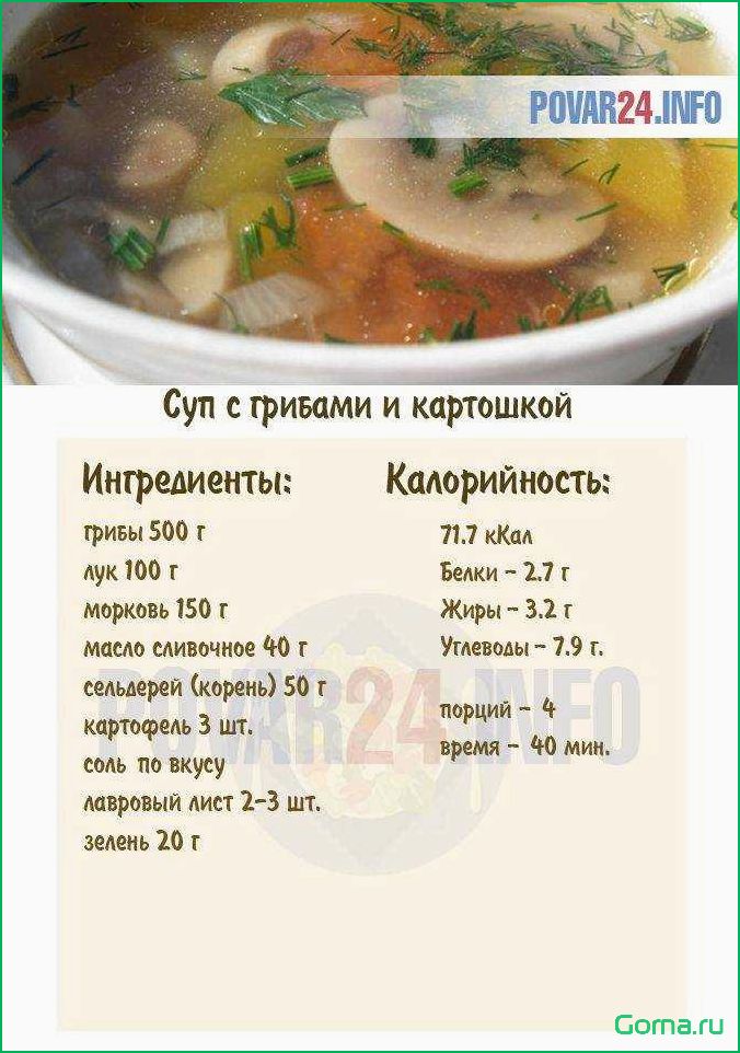 (калории, супов, рыбного) Калории супов рыбного
