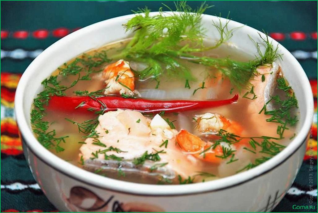 Рецепт приготовления вкусного рыбного супа