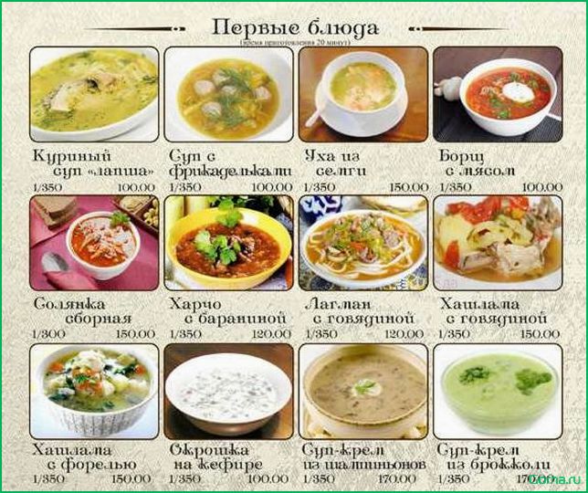 Рыбные супы список