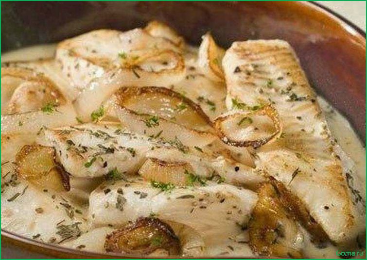 Рыбные блюда с сметаной
