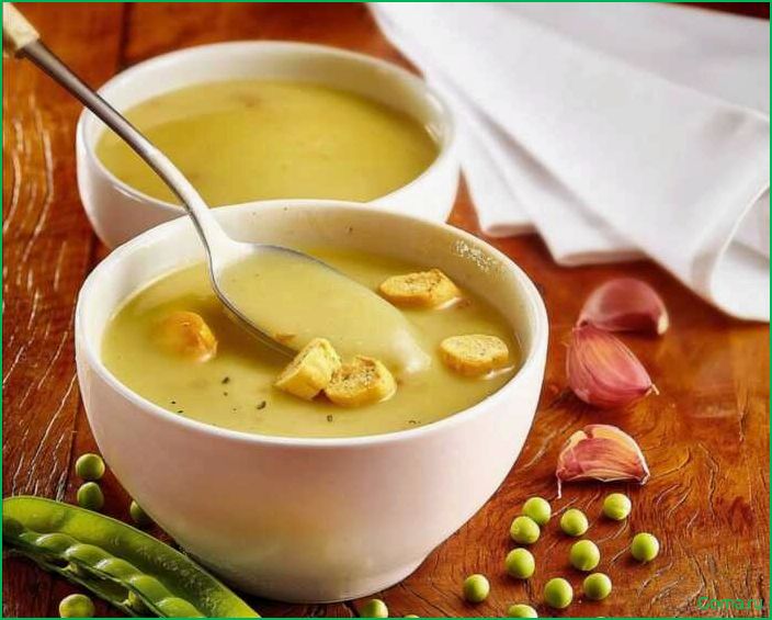 Рыбный суп с горошком