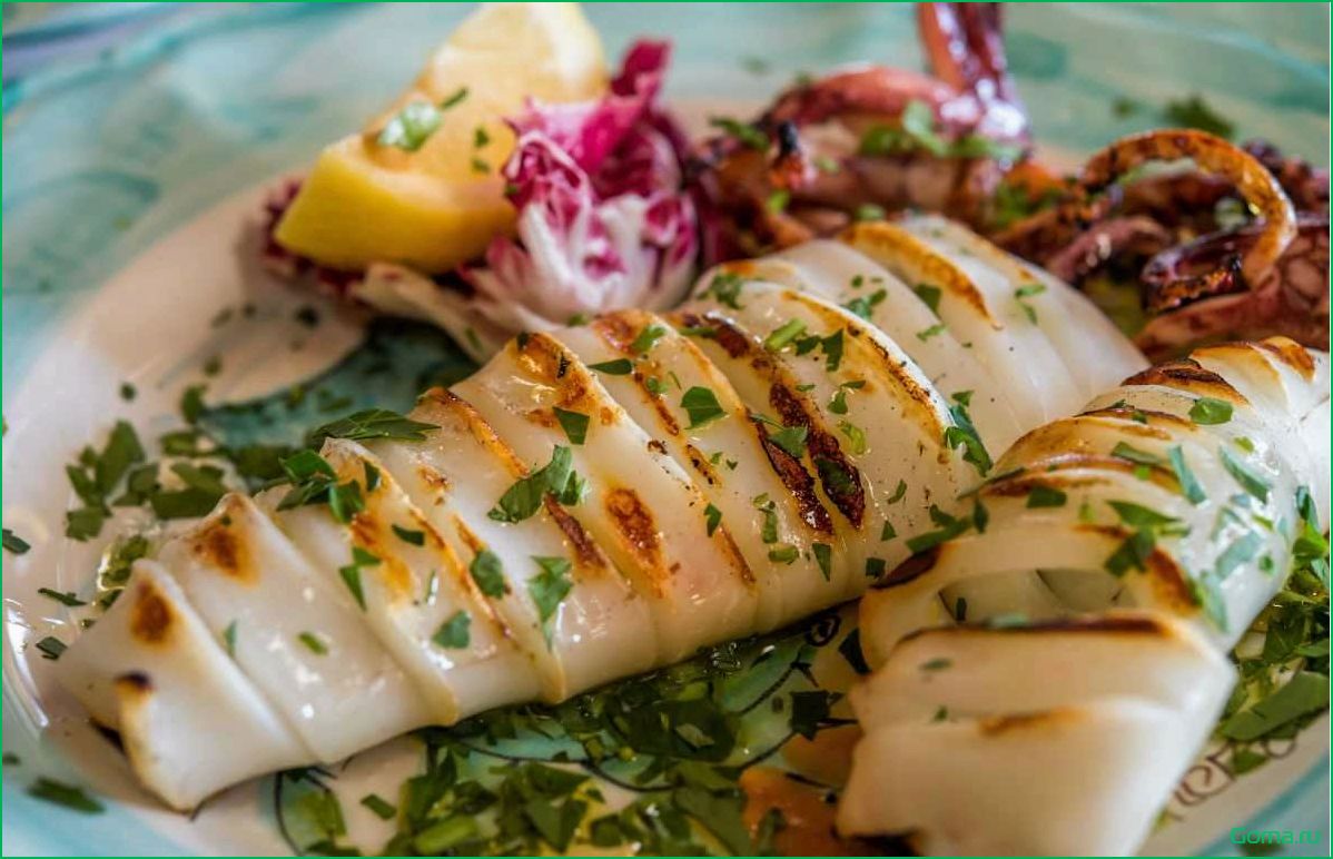 Кальмар: вкусное блюдо из морской рыбы