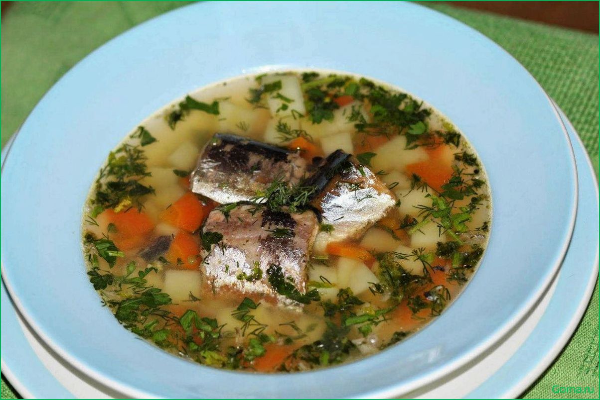 Рецепт рыбного супа из тушенки