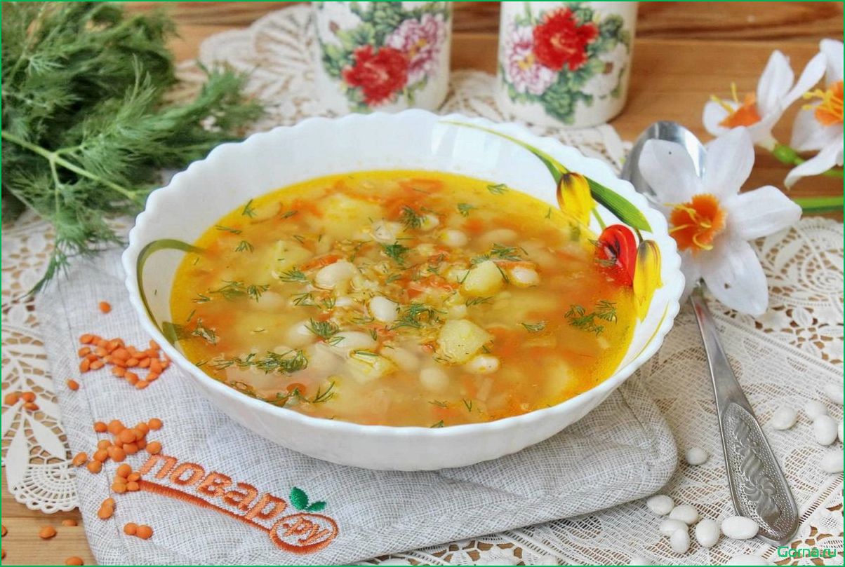 Фасоль рыбный суп