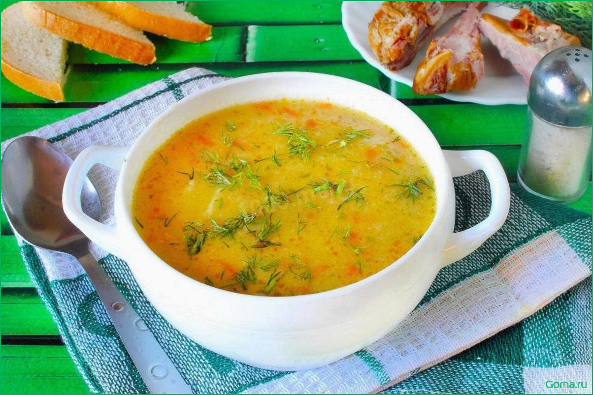 Рецепт рыбного супа с горохом
