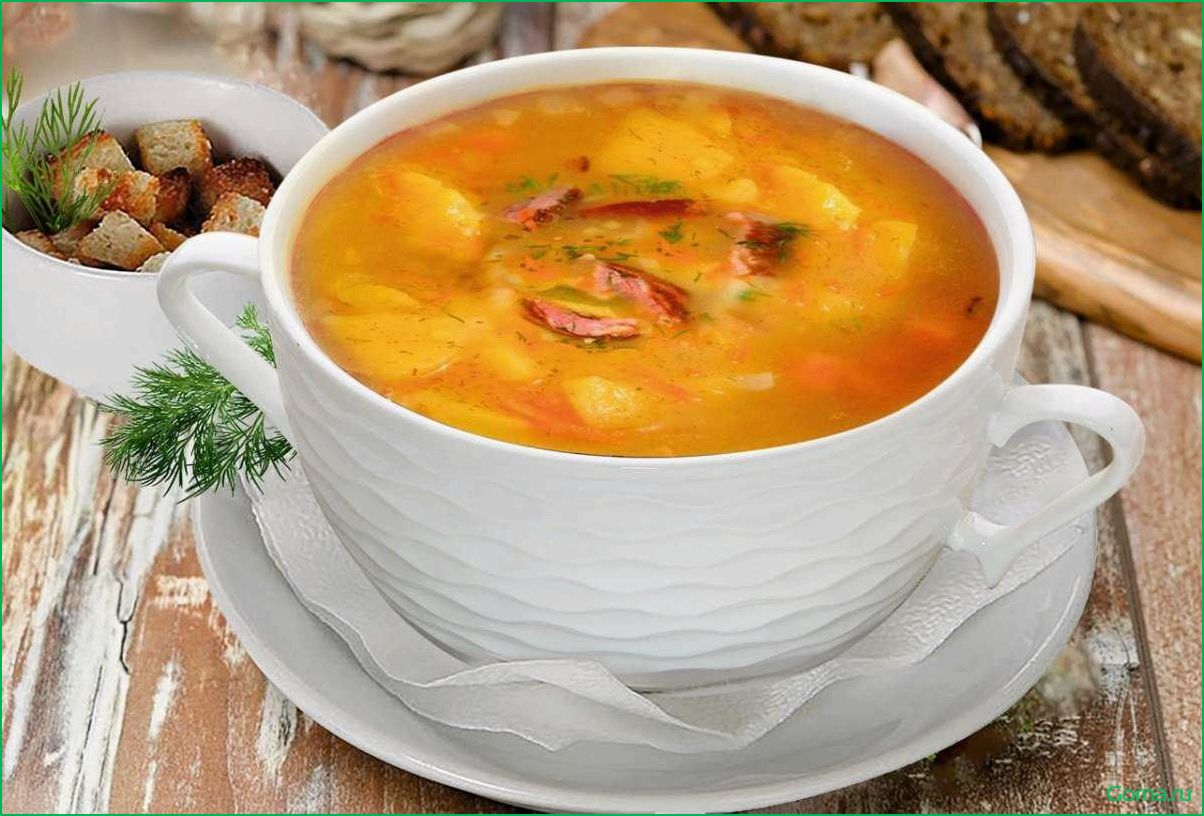 Рецепт рыбного супа с горохом