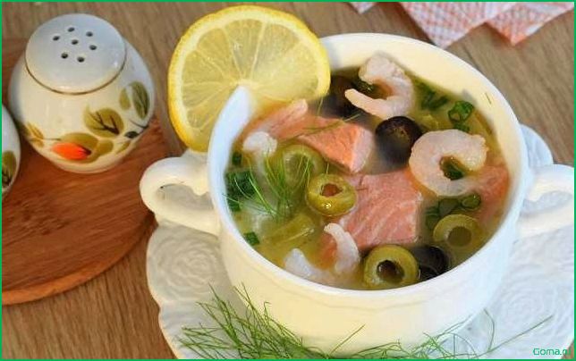 (рецепт, рыбного, супа, маслинами) Рецепт рыбного супа с маслинами