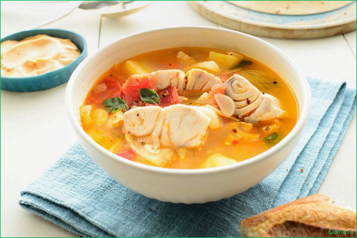 (рыбный, овощами) Рыбный суп с овощами
