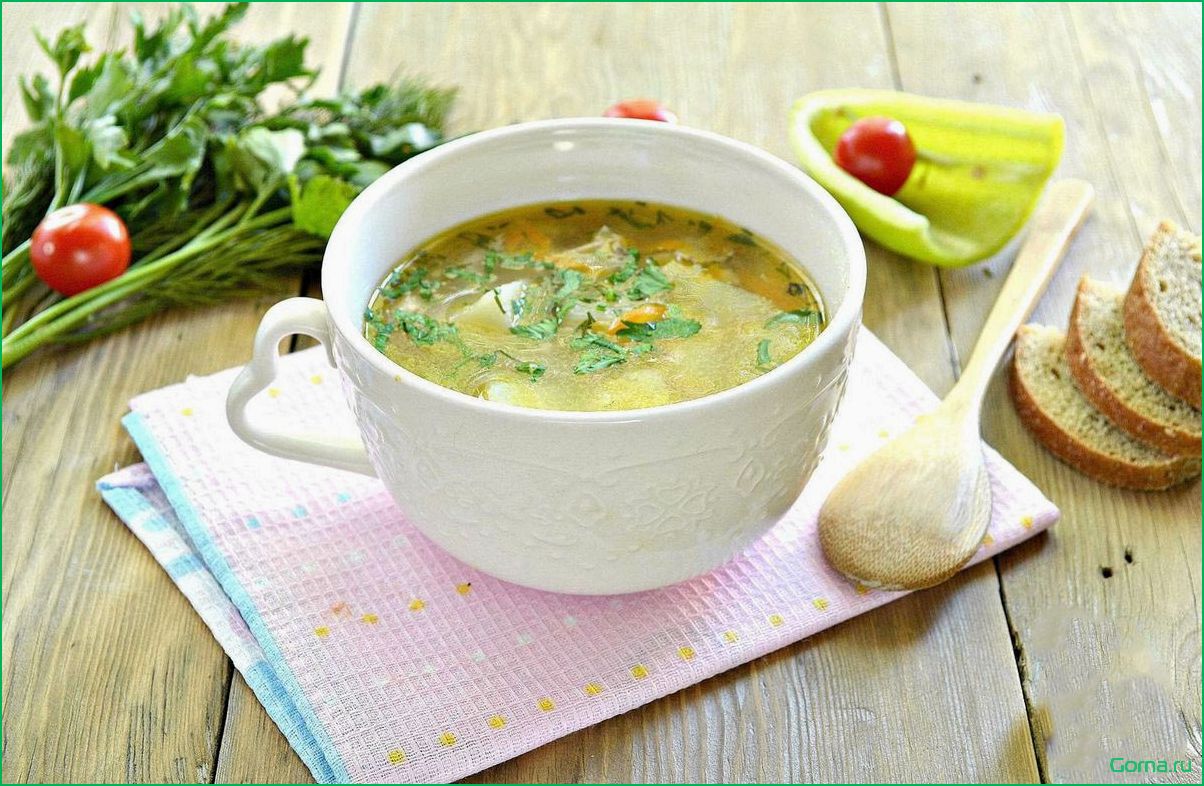 (рыбный, овощами) Рыбный суп с овощами