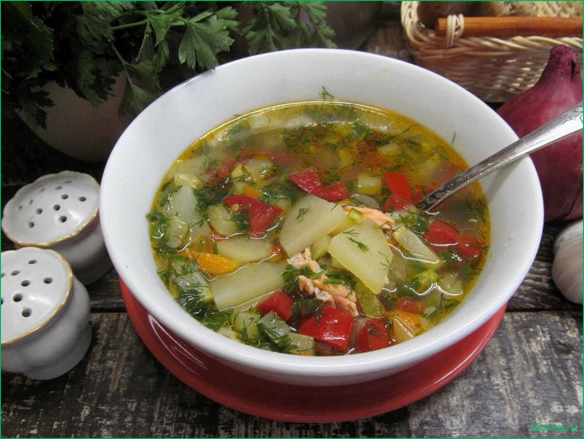 (рыбный, овощами) Рыбный суп с овощами