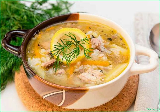 (рыбный, рожками) Рыбный суп с рожками