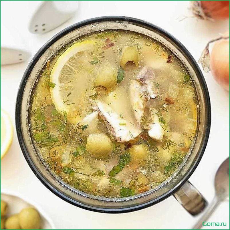 (рыбный, рожками) Рыбный суп с рожками