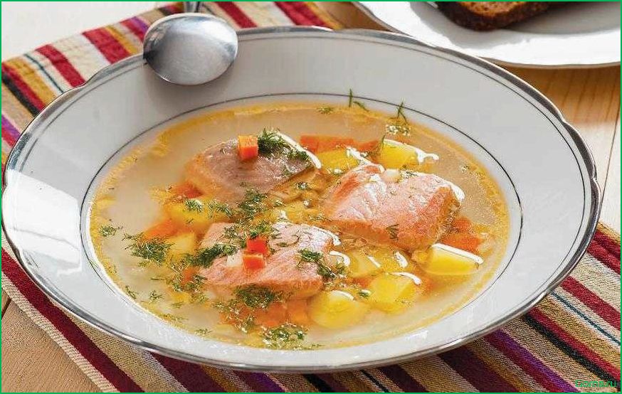 (рыбный, рожками) Рыбный суп с рожками