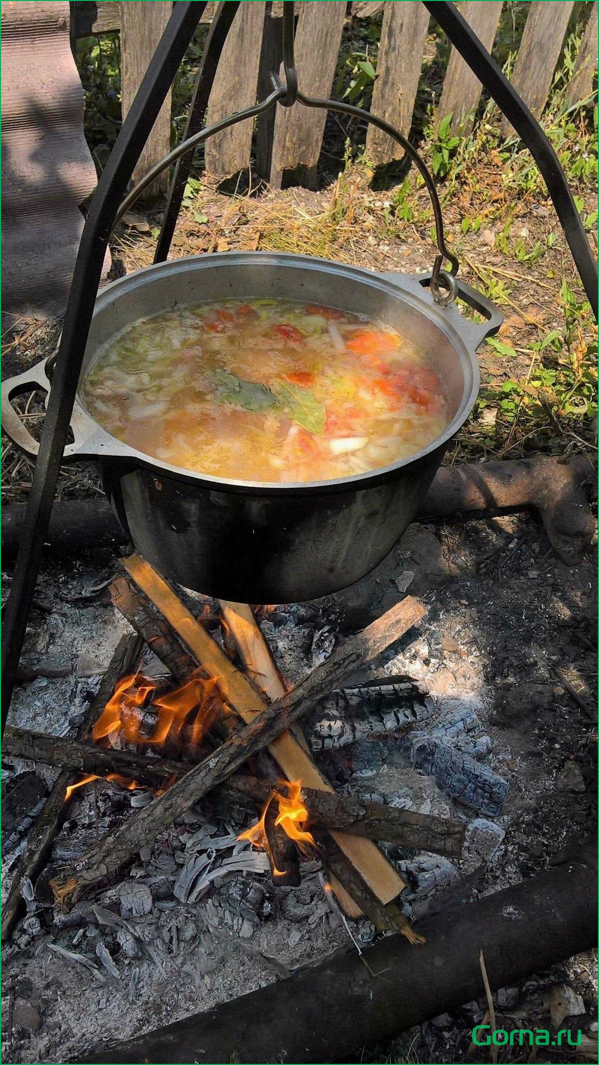 (рыбный, мангале) Рыбный суп на мангале