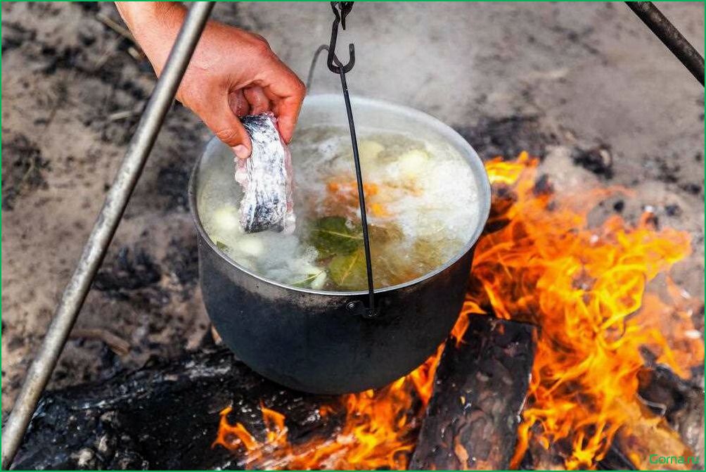 (рыбный, мангале) Рыбный суп на мангале