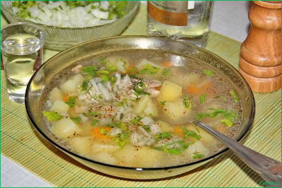 (рыбный, пресный) Рыбный суп пресный