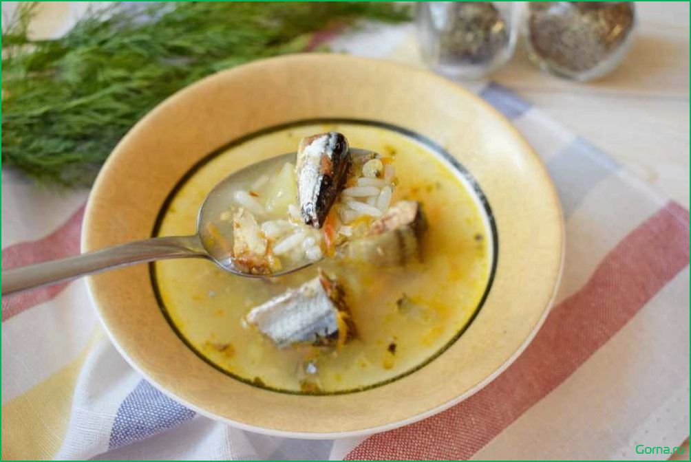 Рыбный суп с рисом