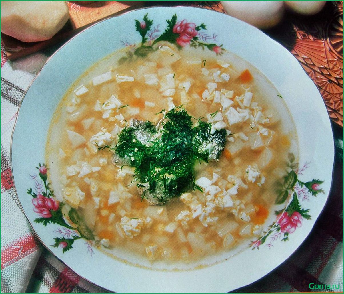Рыбный суп с яйцом