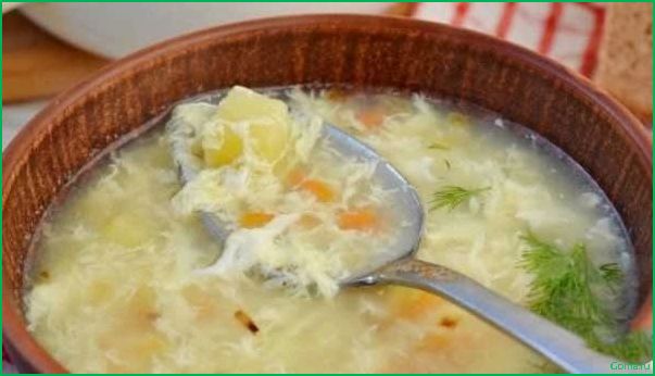 Рыбный суп с яйцом